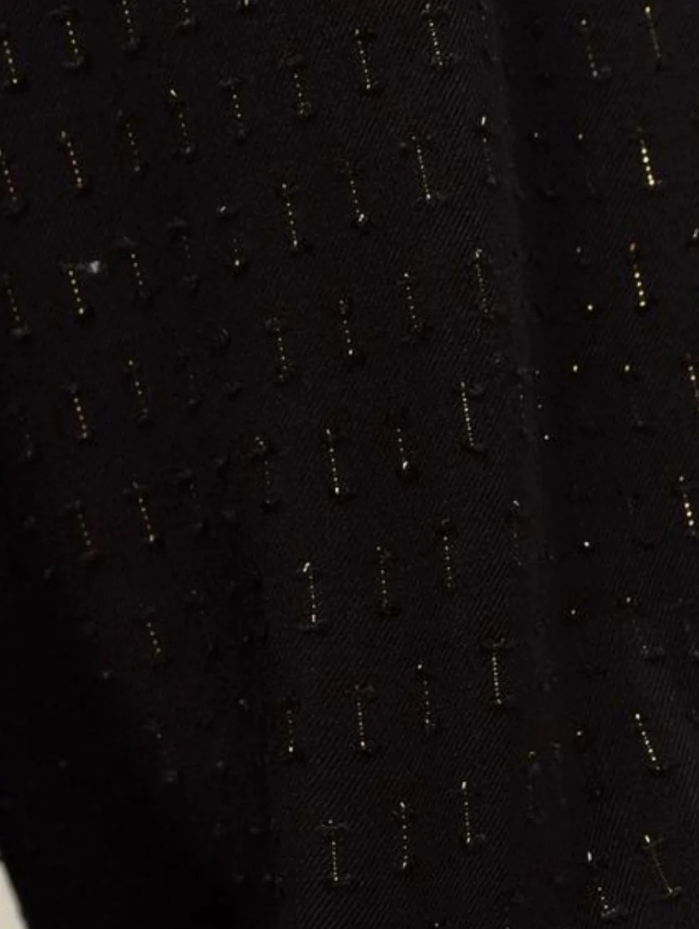 Zara Balloon Pants Sequin Sparkle Black Size S